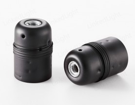 Vintage Metal Lamp Socket E27 Black Matt