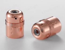 Vintage Metal Light Bulb Socket E27 Rose Gold