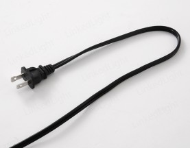 American 2-Pole Polarized Plug with Wire