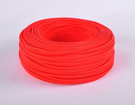 Fabric Textile 2 Core Flat Cable Red