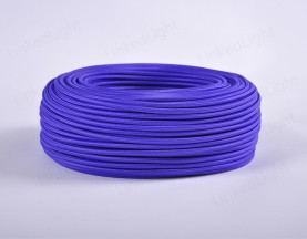 Fabric Textile 2/3 Core Round Cable Purple