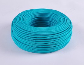 Fabric Textile 2 Core Flat Cable Teal