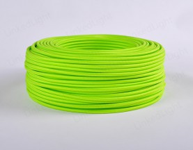 Fabric Textile 2/3 Core Round Cable Apple Green