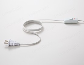Chinese 2-Pole Flat Plug with Cable and Indicator Switch