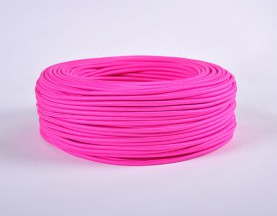 Fabric Textile 2/3 Core Round Cable Rose Red