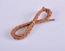 Twisted Braided Wire Light Brown