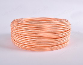 Fabric Textile 2/3 Core Round Cable Shine Copper