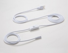 American 3 Pin Plug Cord Set with Switch and Connector