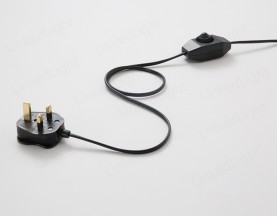 UK Plug Cord Set with Dimmer Switch