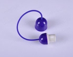 Plastic E27 DIY Pendant Lamp  Purple