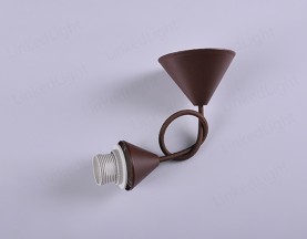 Plastic E27 Light Pendant  Brown