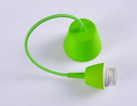 E27 Plastic Lamp Pendant  Apple Green