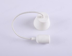 E27 Silicone Pendant Lamp  White