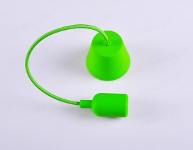 E27 Silicone Pendant Lamp  Apple Green