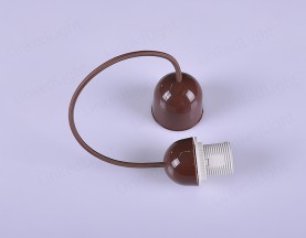 Plastic E27 DIY Pendant Lamp  Brown