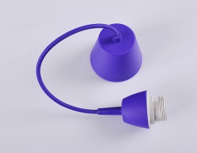 E27 Plastic Lamp Pendant Purple