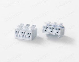 3 Pole Screwless Push Wire Cable Connector