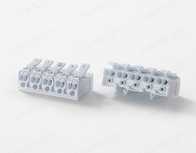 5 Pole Screwless Push Wire Cable Connector