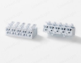 5 Pole Screwless Push Wire Cable Connector