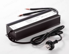 12V 200W Constant Voltage Triac Dimmable Driver with 3 Pin Plug