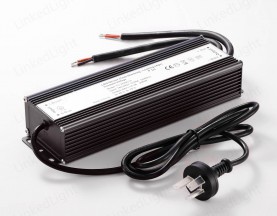 24V 200W Constant Voltage Triac Dimmable Driver with 3 Pin Plug