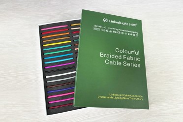LINKEDLIGHT Braided Fabric Cable Colour Sample Box is officially Launched